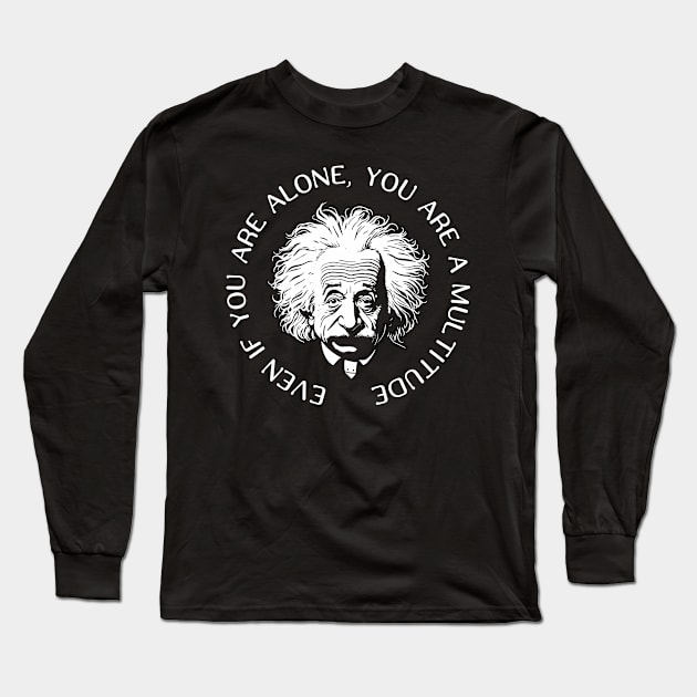 Einstein and Multitude Long Sleeve T-Shirt by aceofspace